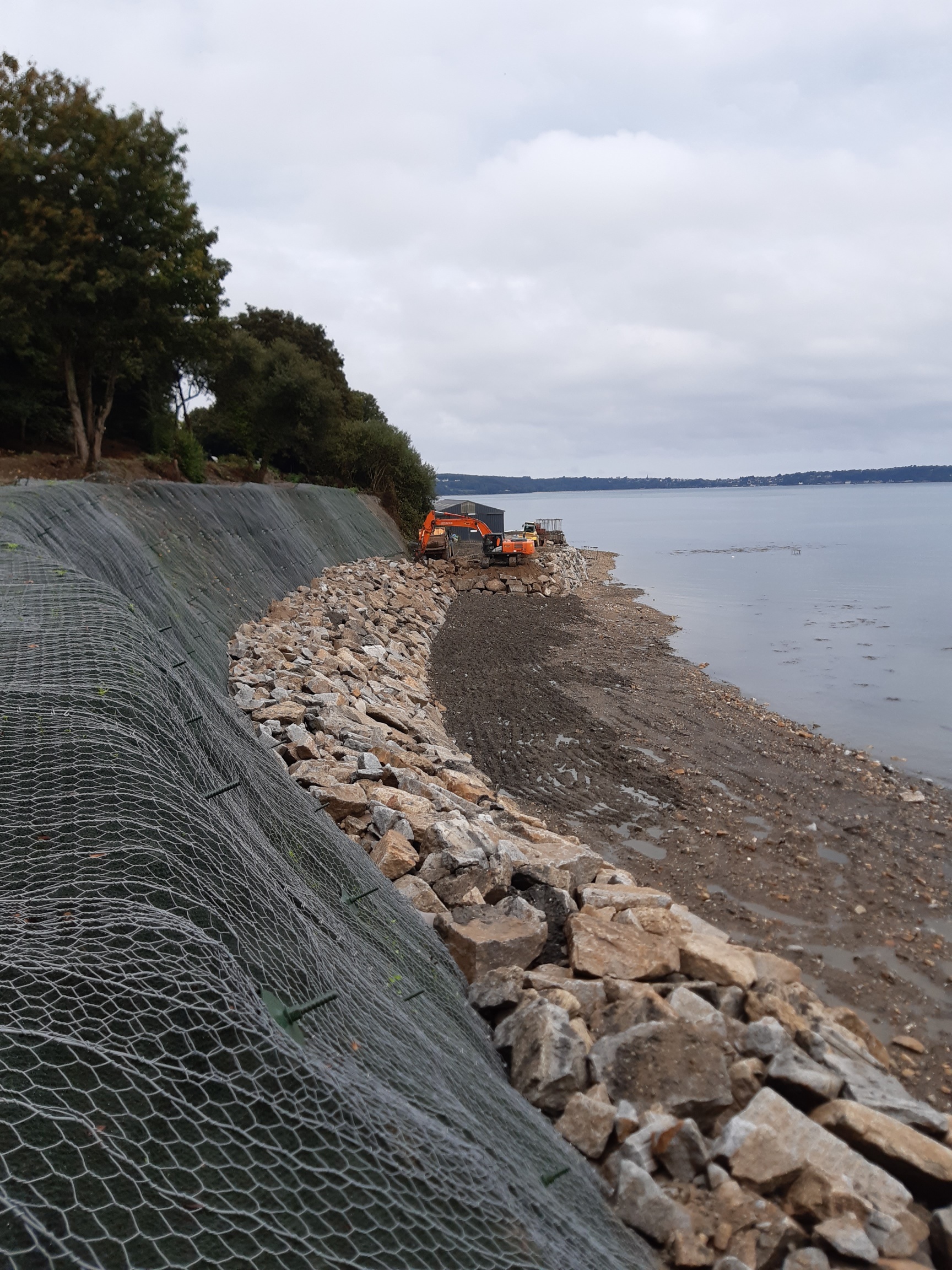 Confortement du talus de Beg ar Frout à Taulé (29)