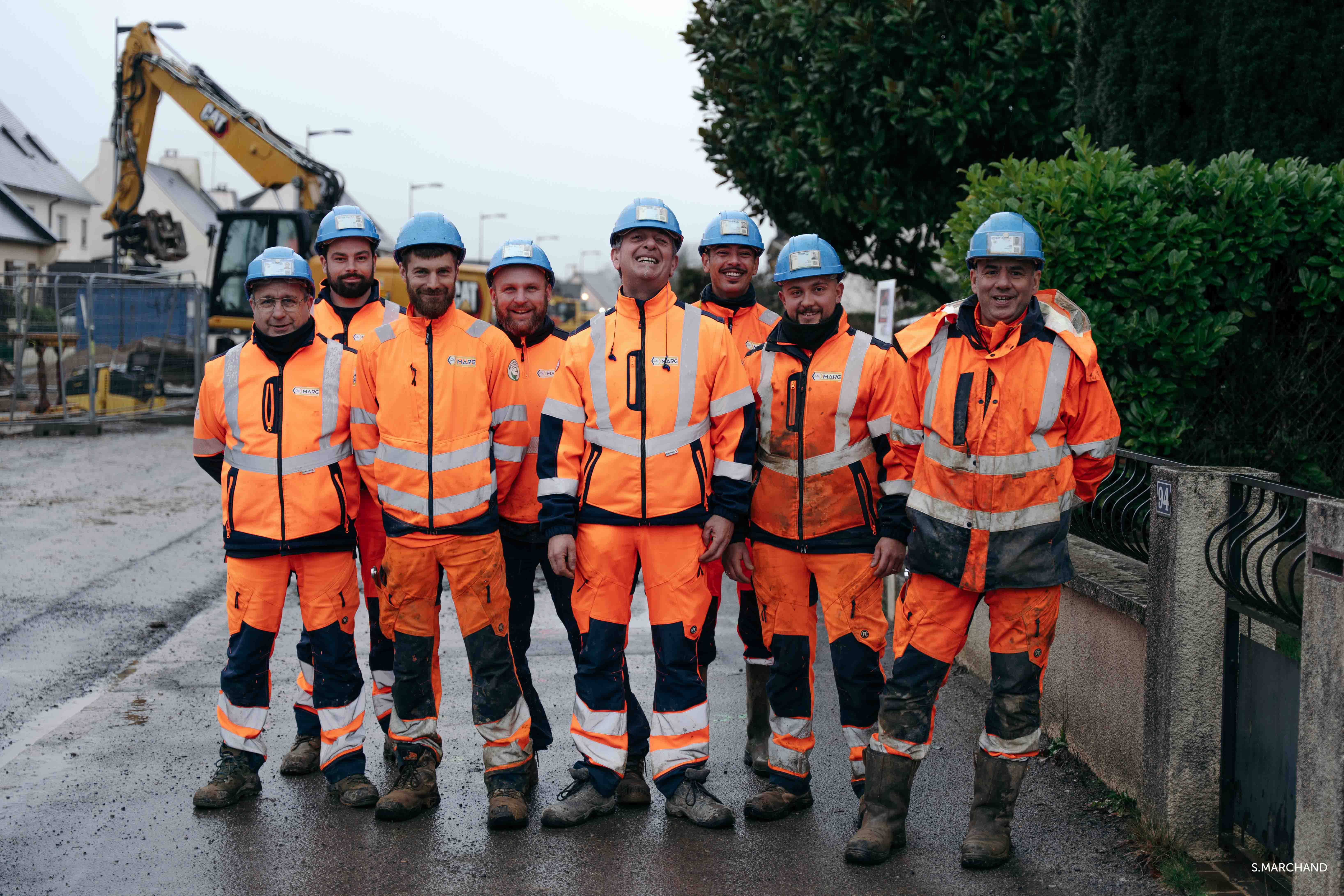 Assainissement EU avec dépose de canalisations amiante ciment à Bruz 