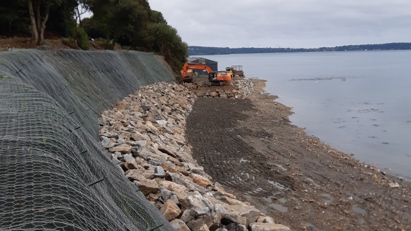 Confortement du talus de Beg ar Frout à Taulé (29)