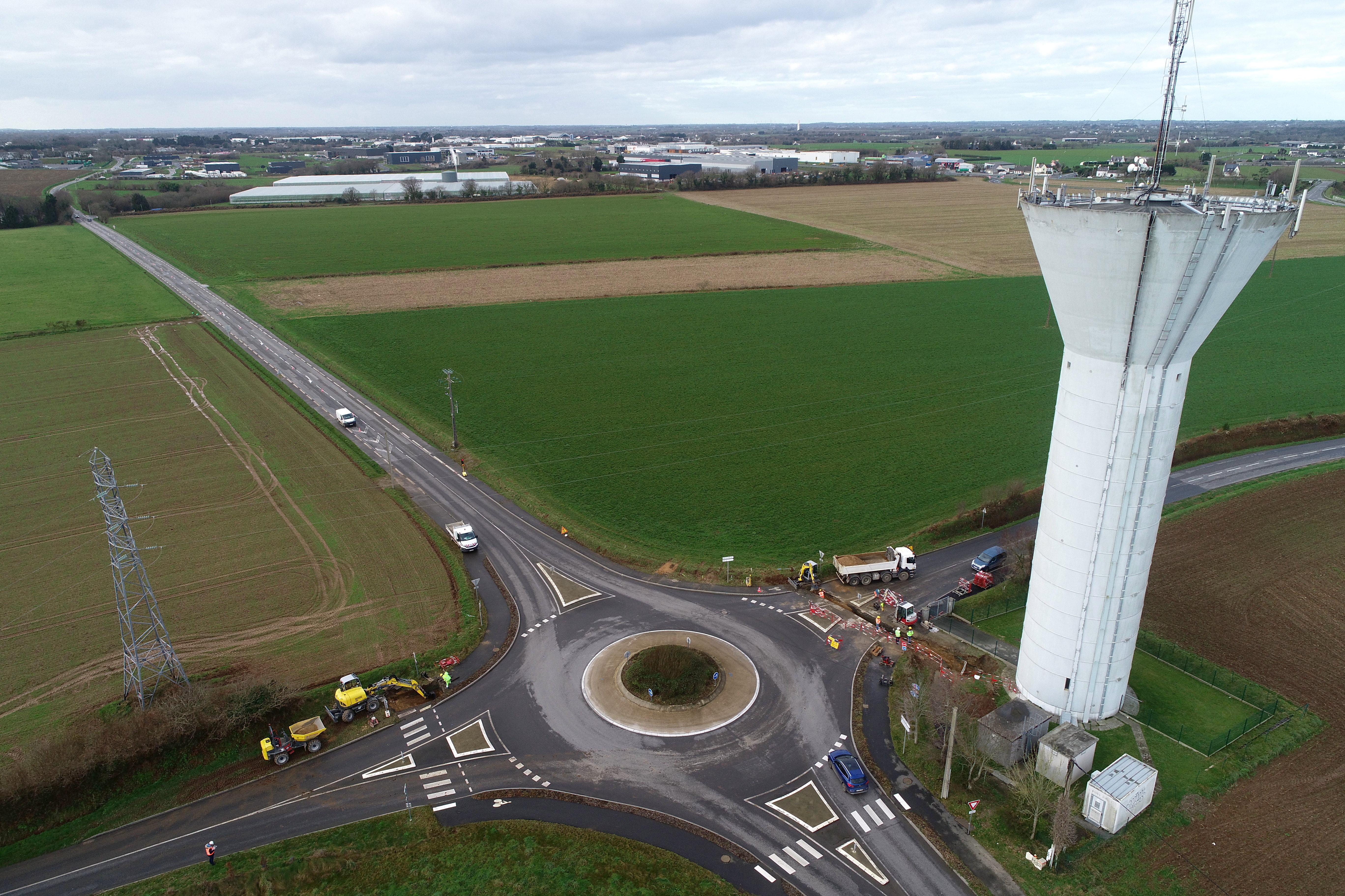 Travaux de renouvellement AEP – Route de Lanhir à Plouédern (29) 